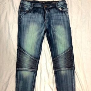 Military Low-rise Jeggings (Super-stretch)